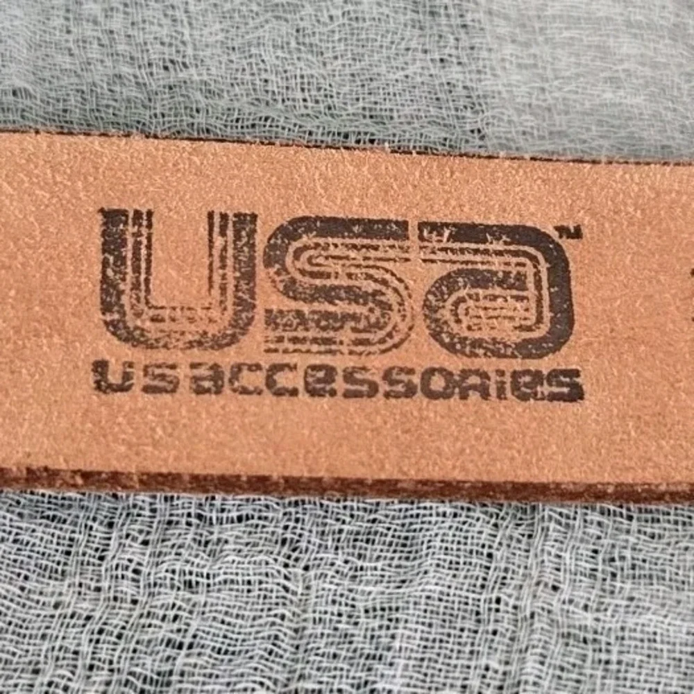 USAccessories Youth Hand Painted Genuine Leather Belt  24